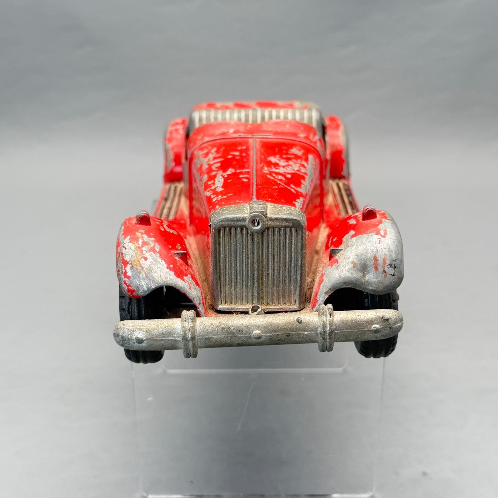 Vintage 1950's HUBLEY KIDDIE MG Type Sports Car 8.75" Red Diecast Toy - Picture 7 of 10